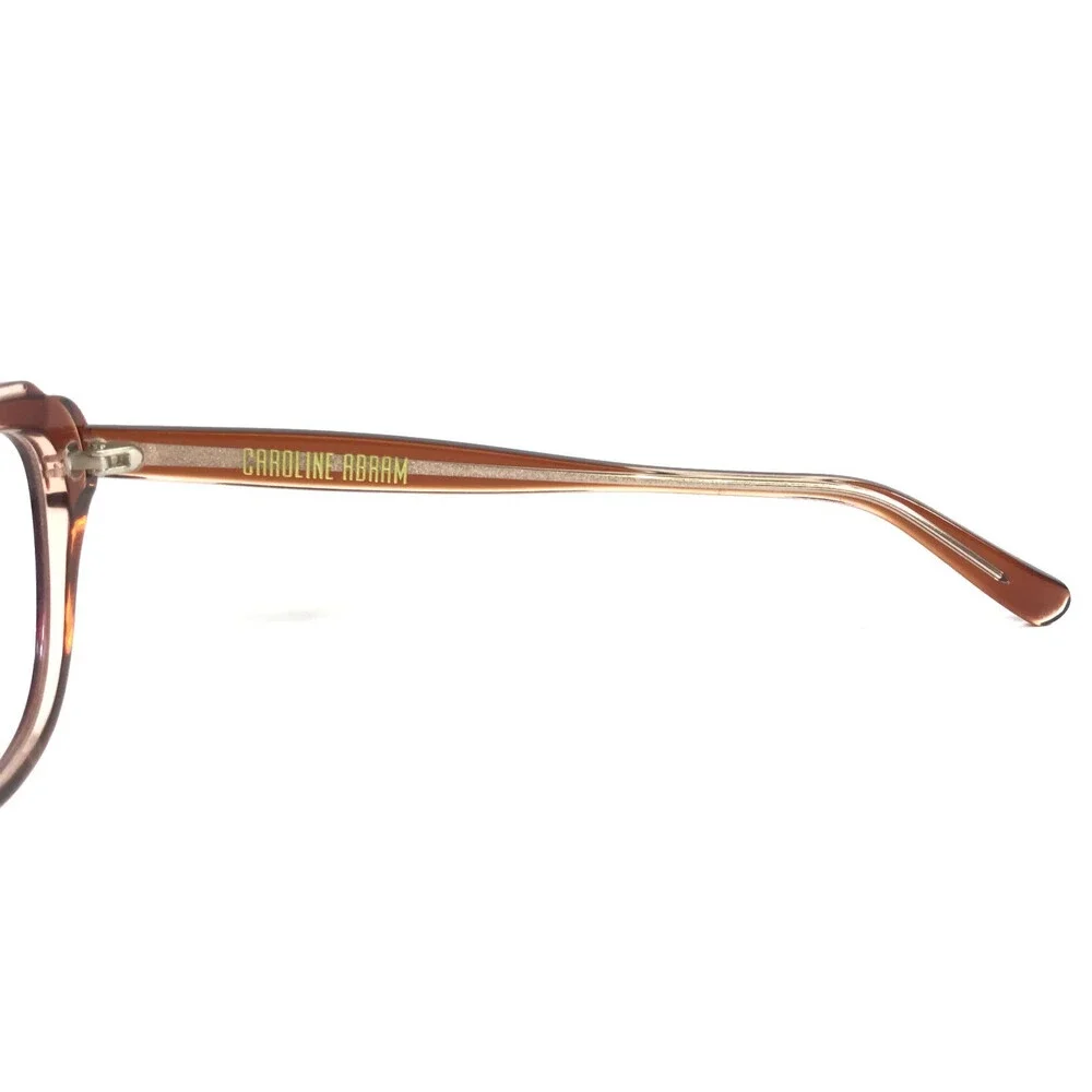 Caroline Abram Eyeglasses Frames BINETTE 43 Clear Reddish Brown 51-19-140
